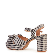 Kathryn Wilson Zsa Zsa Sandal Black/White Gingham