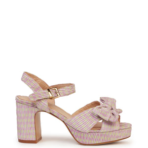 Kathryn Wilson Zsa Zsa Sandal Peony/Lemon Gingham