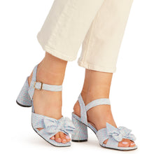 Kathryn Wilson Monroe Heel Lilac/Blue Gingham