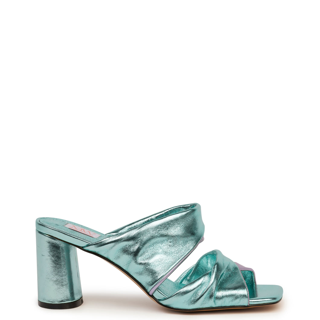 Kathryn Wilson Hana Heel Icy Metallic/Lilac Sheep
