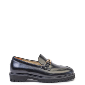 Kathryn Wilson Manea Loafer Black Hi Shine