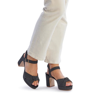 Kathryn Wilson Christelle Heel Black Sparkle