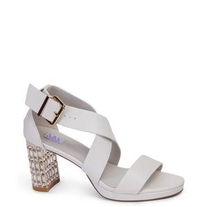 Kathryn Wilson Cleopatra Heel White Calf