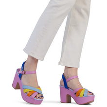Kathryn Wilson Soleil Heel Rainbow Multi Calf