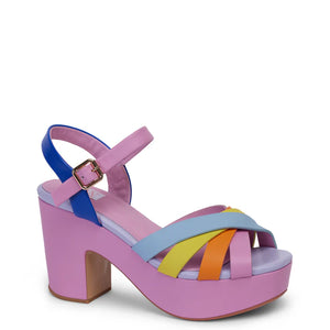 Kathryn Wilson Soleil Heel Rainbow Multi Calf
