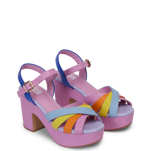 Kathryn Wilson Soleil Heel Rainbow Multi Calf