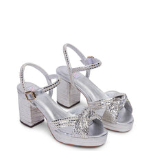 Kathryn Wilson Celeste Heel Silver Calf