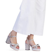 Kathryn Wilson Celeste Heel Silver Calf