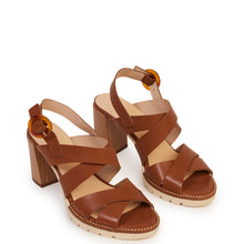 Kathryn Wilson Palazzo Heel Chocolate Calf