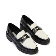 Kathryn Wilson Thornton Loafer Black/White Hi Shine