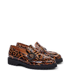 Kathryn Wilson Mindy Loafer Leopard Patent