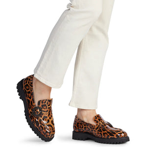 Kathryn Wilson Mindy Loafer Leopard Patent