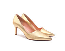 Oxitaly Stefy 02 Signal Gold Metallic Leather