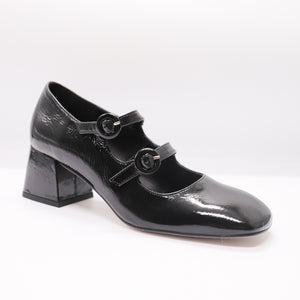 Marian 7804 Two Strap  Black Patent