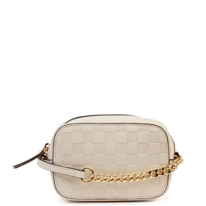 Kathryn Wilson Blanchfield Bag Stone Check Calf