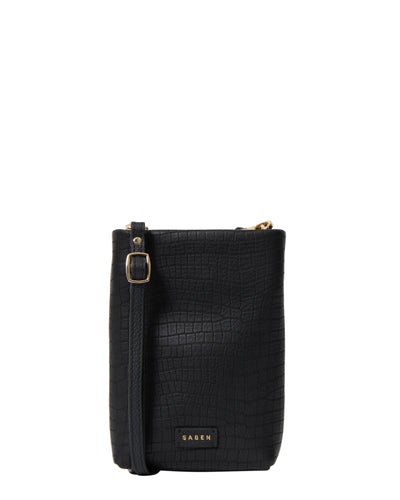Saben Maggie Crossbody Black Luxe Emboss
