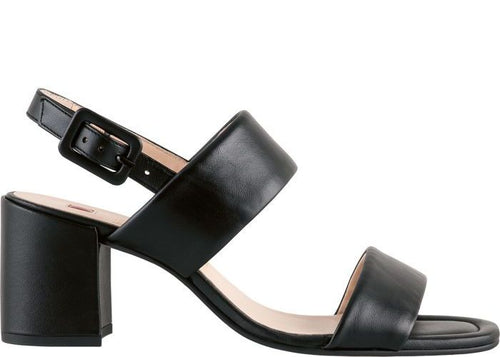 Hogl Pure Black Heeled Sandal