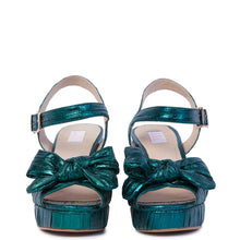 Kathryn Wilson MW Zsa Zsa Emerald Metallic Pleats