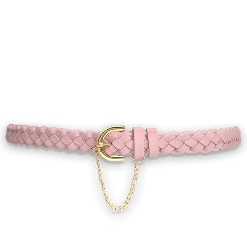 Kathryn Wilson Braided Belt Lilac Calf