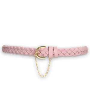 Kathryn Wilson Braided Belt Lilac Calf