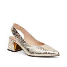 Kathryn wilson Aimee Slingback Gold Snake