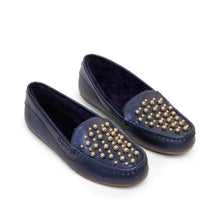 Kathryn Wilson Park Ave Slipper Ink Metallic