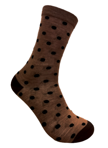 Designer Textiles Merino Crew Spot Camel