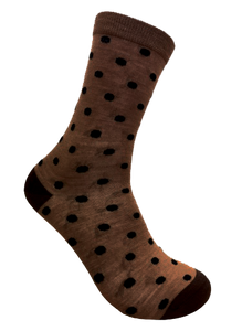 Designer Textiles Merino Crew Spot Camel