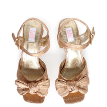 Kathryn Wilson Mae Heel Rose Metallic Pleats