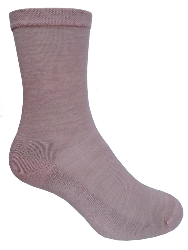 Designer Textiles Merino Cushion Sole Crew Dusky Pink
