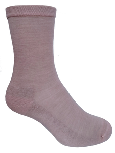 Designer Textiles Merino Cushion Sole Crew Dusky Pink